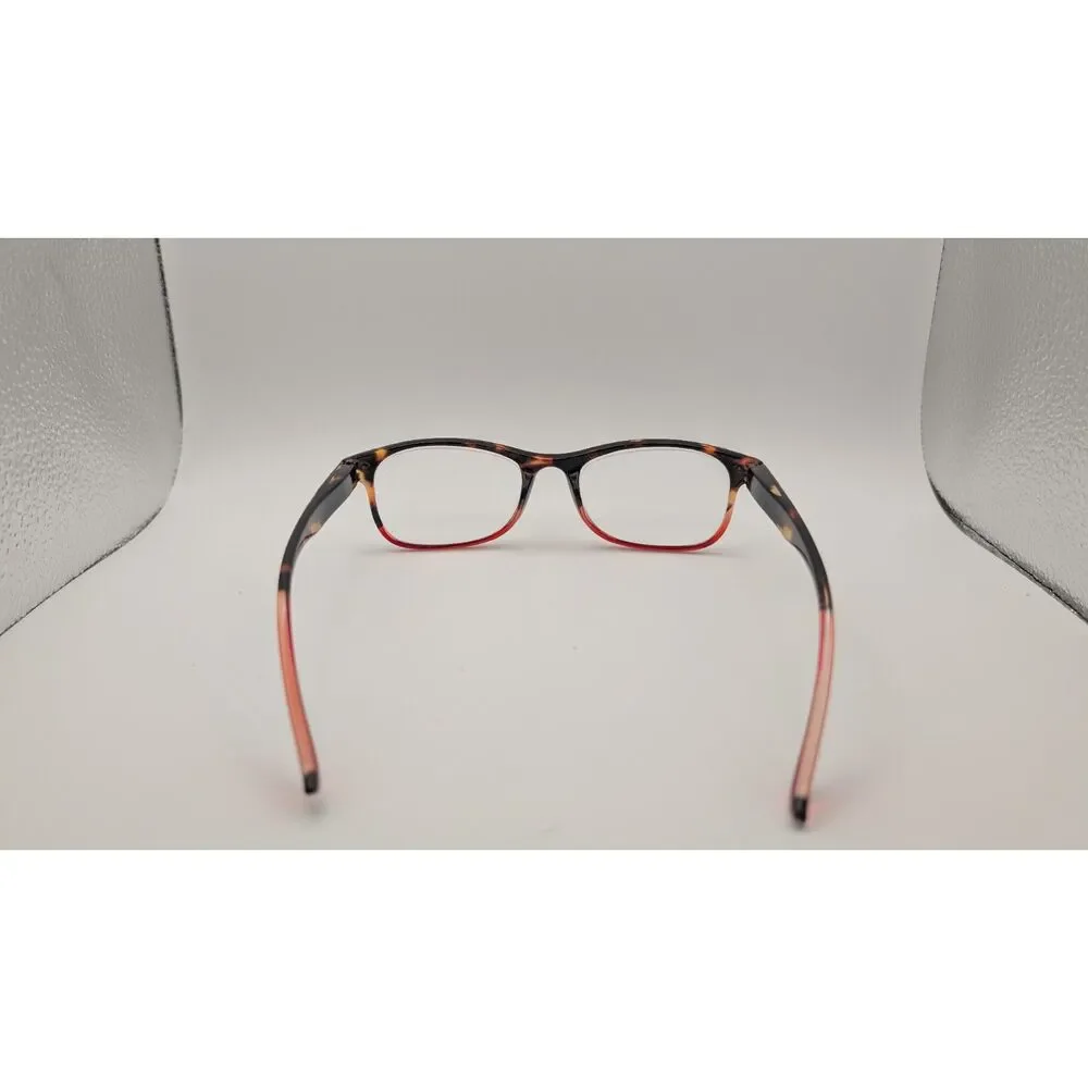 Red and Orange Tortoise Eyeglass Frames